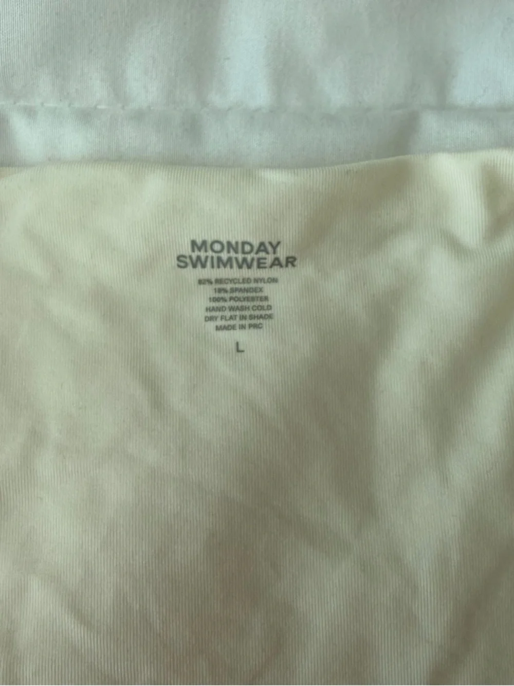 Monday Swimwear Cream Triangle Tie-Side Bikini - Picture 5 of 8